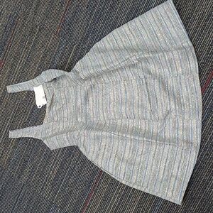 NWT Anthropologie Sleeveless Square-Neck Tweed Fit & Flare Mini Dress Size 0